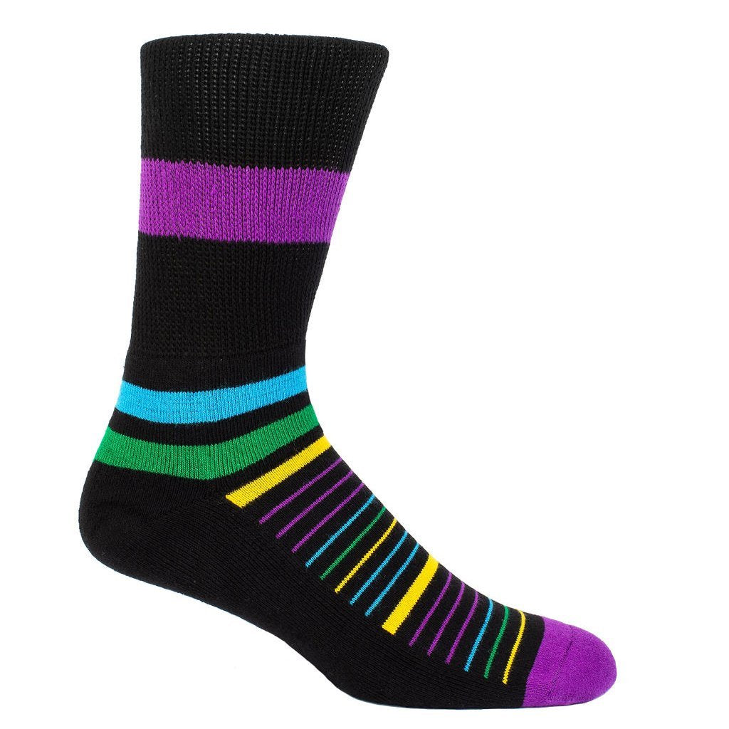 Diabetic Socks - Multi Stripes