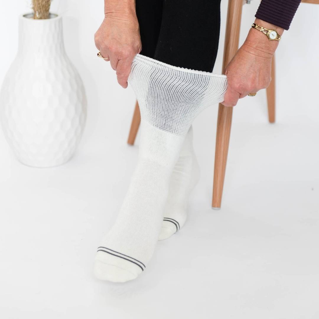 Diabetic Socks - White