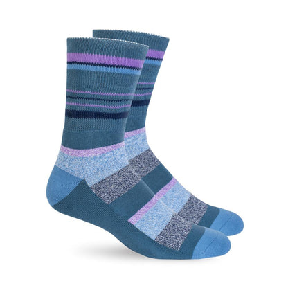 Diabetic Socks - Dusk Blue Stripes